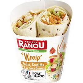 MONIQUE RANOU Wrap poulet crudités & sa sauce Caesar 190g