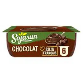 SOJASUN Dessert végétal Chocolat 6x100g
