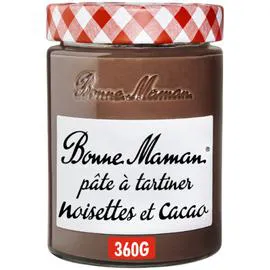 BONNE MAMAN Pate à tartiner noisette et cacao 360g