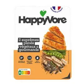 HAPPYVORE Suprêmes panés végétaux et gourmand 180g