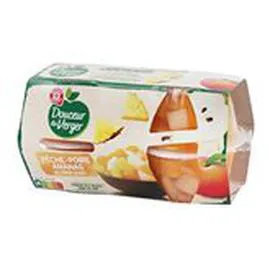 MARQUE REPÈRE, DOUCEUR DU VERGER Fruits au sirop Douceur Verger Coupelles Méli Mélo 4x70g