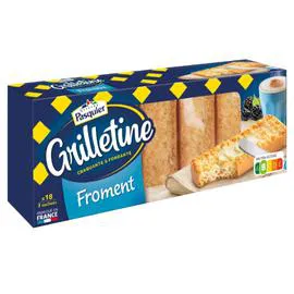 BRIOCHE PASQUIER, GRILLETINE Biscottes froment 242g