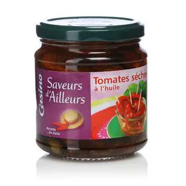 CASINO Saveurs D'Ailleurs Tomates séchées à l'huile 140g