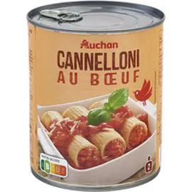 AUCHAN Cannelloni au boeuf 800g