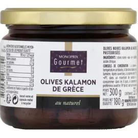 MONOPRIX GOURMET Olives Kalamon de Grèce au naturel 180g