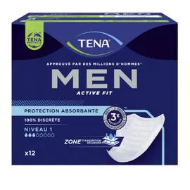 TENA Serviettes hygiéniques Men Niveau 1 x12