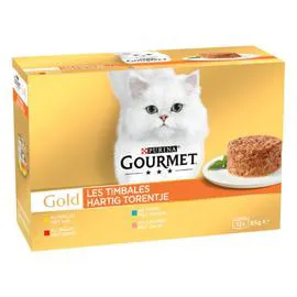 PURINA, GOURMET GOLD Pâtée pour chat Les timbales 12x85g