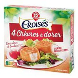 MARQUE REPÈRE, LES CROISÉS Chèvre à dorer x4 100g