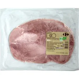 CARREFOUR BIO Jambon cuit supérieur 180g