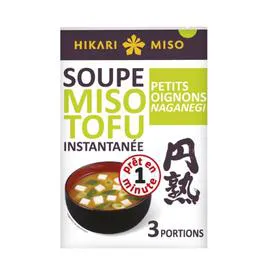 HIKARI MISO Soupe instantanée Miso Miso Tofu Petits oignons 58g