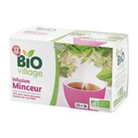 MARQUE REPÈRE, BIO VILLAGE Infusion minceur Bio - x20 20x1,5g
