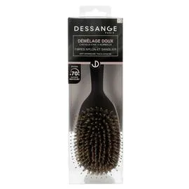 DESSANGE Brosse Rectangulaire sanglier nylon cheveux fins normaux Grand Modèle l'unité