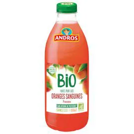 ANDROS 100% pur jus d'oranges sanguines pressées bio 751ml