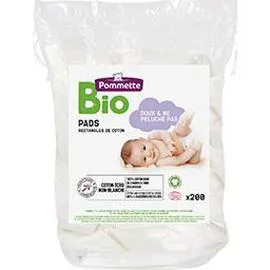 POMMETTE BIO Pads en coton visage & corps BIO x20