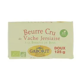 GABORIT Beurre Doux Au Lait Cru Bio 125g