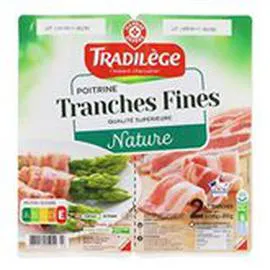 MARQUE REPÈRE, TRADILÈGE Poitrine tranchée 2x 7 tranches VPF 200g