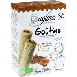 AGLINA Biscuits bio cacao & noisettes sans gluten 125g