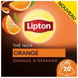 LIPTON Thé noir aux zestes d'orange d'Espagne x20