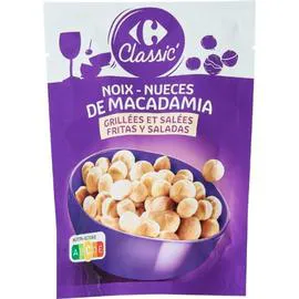 CARREFOUR CLASSIC' Noix de macadamia grillées salées 100g