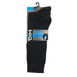 DIM Mi-chaussettes homme marine T39/42 x3