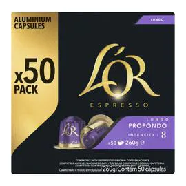 L'OR, ESPRESSO Café Lungo profondo - x50 260g