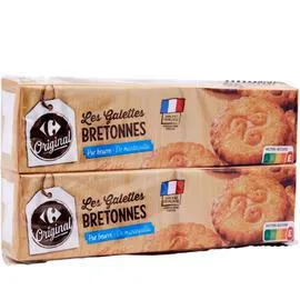 CARREFOUR ORIGINAL Biscuits Galettes Bretonnes 2x125g