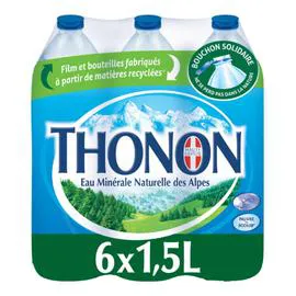 THONON Eau minérale naturelle 6x1,5l