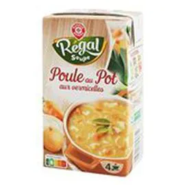 MARQUE REPÈRE, RÉGAL SOUPE Soupe Poule pot vermicelles 1l