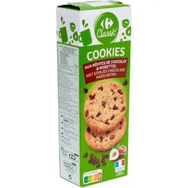 CARREFOUR CLASSIC' Cookies pépites chocolat noisettes 200g