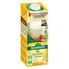 BONNETERRE Boisson Riz & Epeautre & Amande  Bio 1l