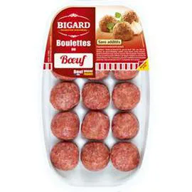 BIGARD Boulettes de boeuf nature - x15 375g
