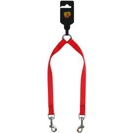 ANIMALIS Accouple Basic 15mm pour Chien Rouge 60g
