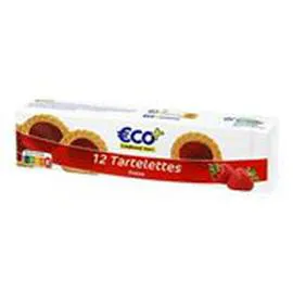 ECO+ Tartelettes à la fraise x12 200g