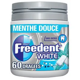 FREEDENT, WHITE Chewing-gum sans sucres Menthe Douce 84g