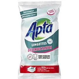 APTA Lingettes désinfectantes sans javel x40 