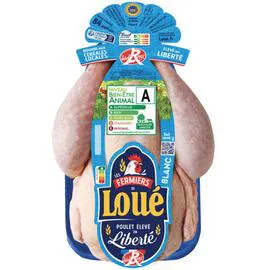 FERMIERS DE LOUÉ Loué Poulet Fermier Blanc Label Rouge 1,6kg