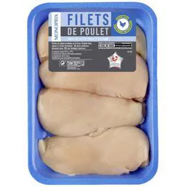 MONOPRIX Filets de poulet x4 le paquet de 560g