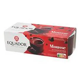 MARQUE REPÈRE, EQUADOR Mousse au chocolat noir 2x90g