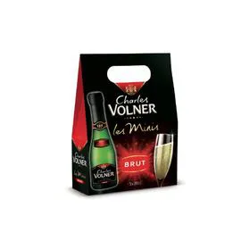 CHARLES VOLNER Vin Mousseux Blanc de Blancs brut Les Minis 60cl
