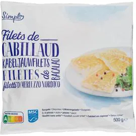 CARREFOUR SIMPL Filets de cabillaud SIMPL 500g