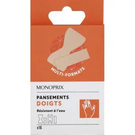 MONOPRIX Pansements Doigts x16