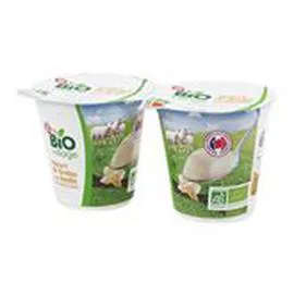 MARQUE REPÈRE, BIO VILLAGE Yaourts Lait brebis Bio Vanille 2x125g