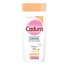 CADUM Gel Douche Crème Douche Douceur De Lait Amandes Douces Bio 450ml