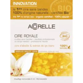ACORELLE Cire royale, innovation, la 1ère cire sans bandes, 100% naturelle, labélisée bio. 100g