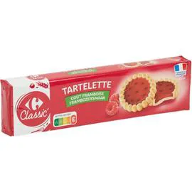 CARREFOUR CLASSIC' Biscuits tartelettes framboise 150g