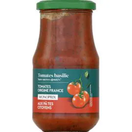 MONOPRIX Sauce tomate basilic 420g