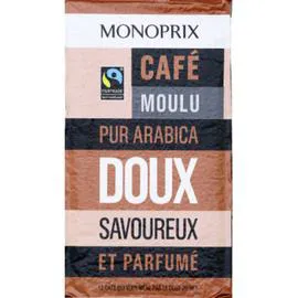 MONOPRIX Café moulu pur arabica doux 250g