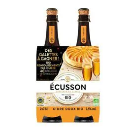 ECUSSON Cidre brut généreux Bio 2x750ml