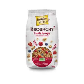 GRILLON D'OR Crunchy Fruits Rouges Bio 500g