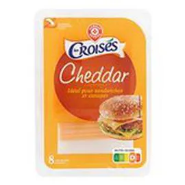 MARQUE REPÈRE, LES CROISÉS Cheddar 32% MG Tranchettes 200g